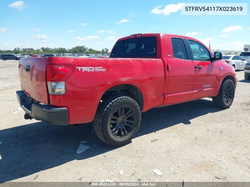 5TFRV54117X023619 2007 Toyota Tundra Sr5 V8