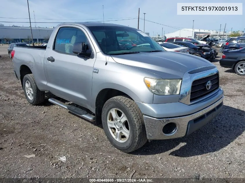 2007 Toyota Tundra Base 4.7L V8 VIN: 5TFKT52197X001913 Lot: 40445685