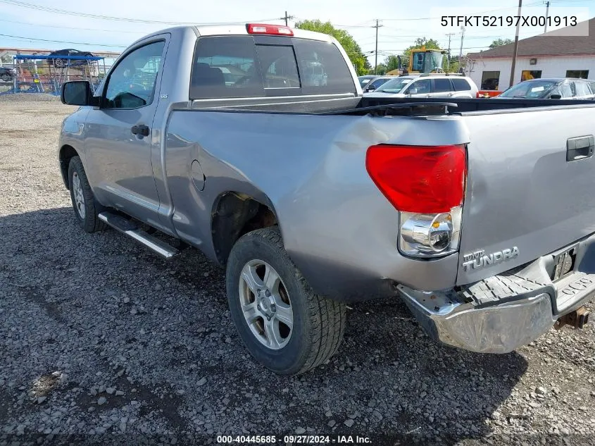 2007 Toyota Tundra Base 4.7L V8 VIN: 5TFKT52197X001913 Lot: 40445685