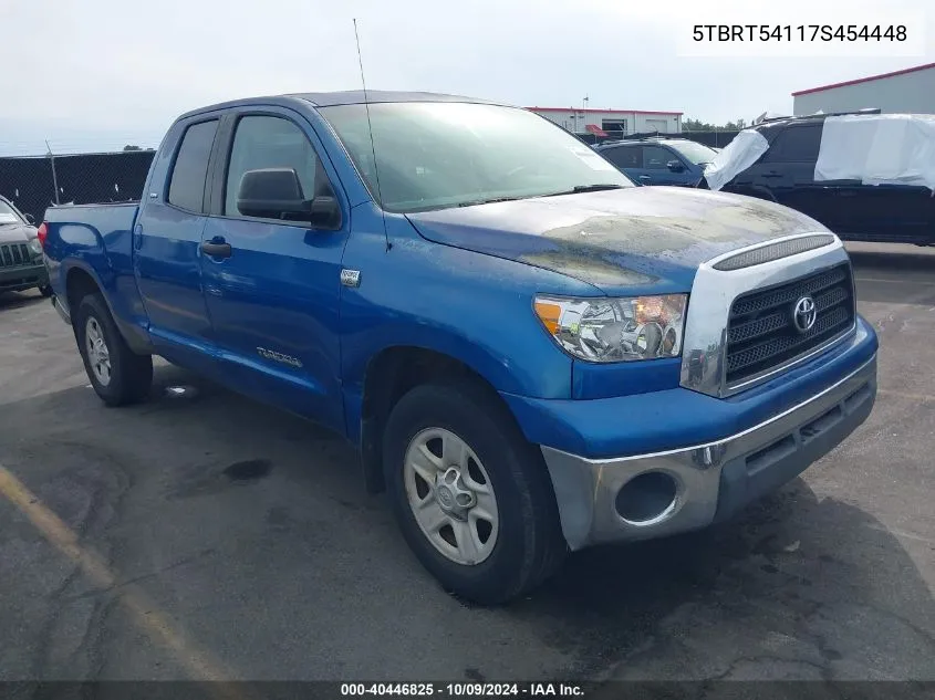 2007 Toyota Tundra Sr5 4.7L V8 VIN: 5TBRT54117S454448 Lot: 40446825