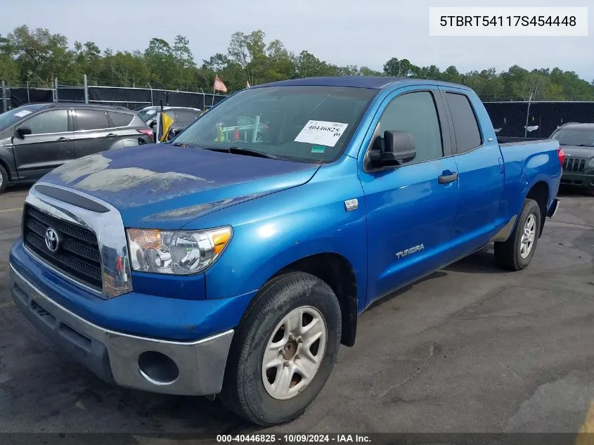 2007 Toyota Tundra Sr5 4.7L V8 VIN: 5TBRT54117S454448 Lot: 40446825