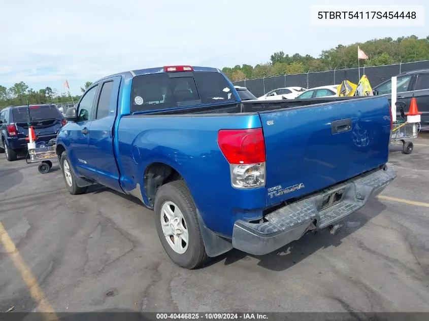 2007 Toyota Tundra Sr5 4.7L V8 VIN: 5TBRT54117S454448 Lot: 40446825