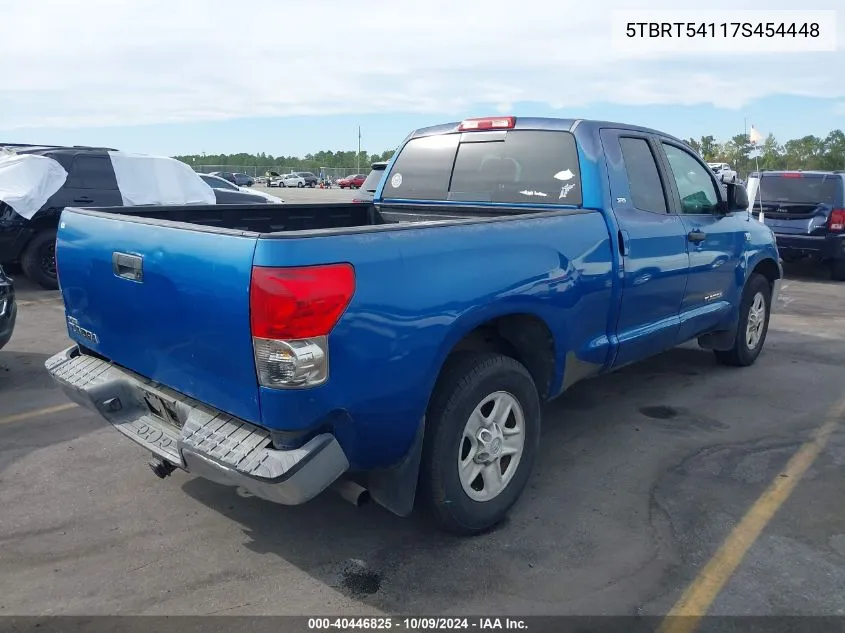 2007 Toyota Tundra Sr5 4.7L V8 VIN: 5TBRT54117S454448 Lot: 40446825