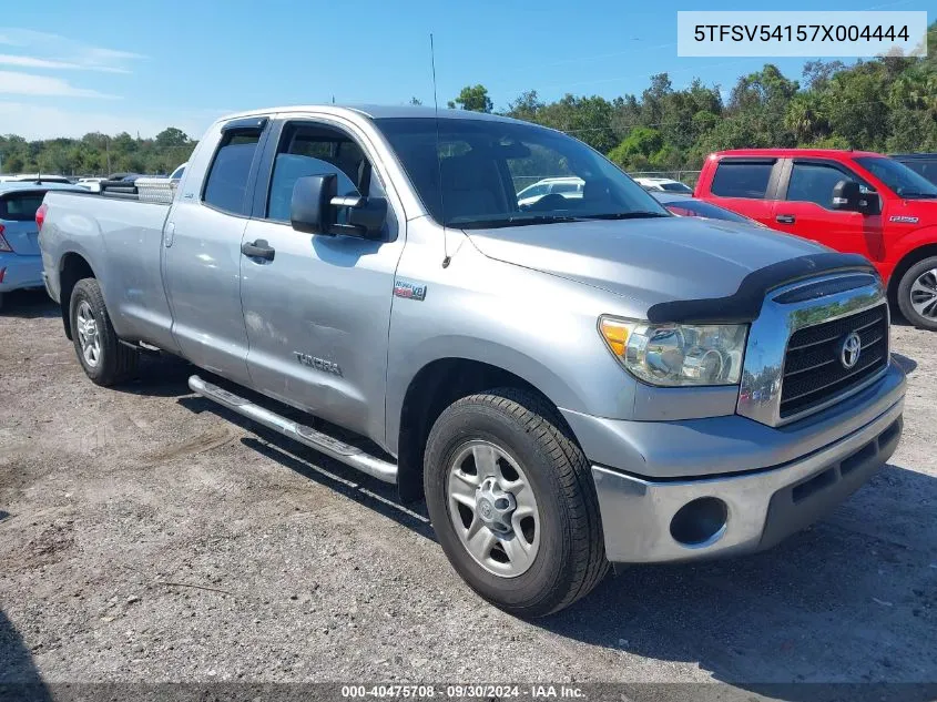 2007 Toyota Tundra Double Cab Sr5 VIN: 5TFSV54157X004444 Lot: 40475708