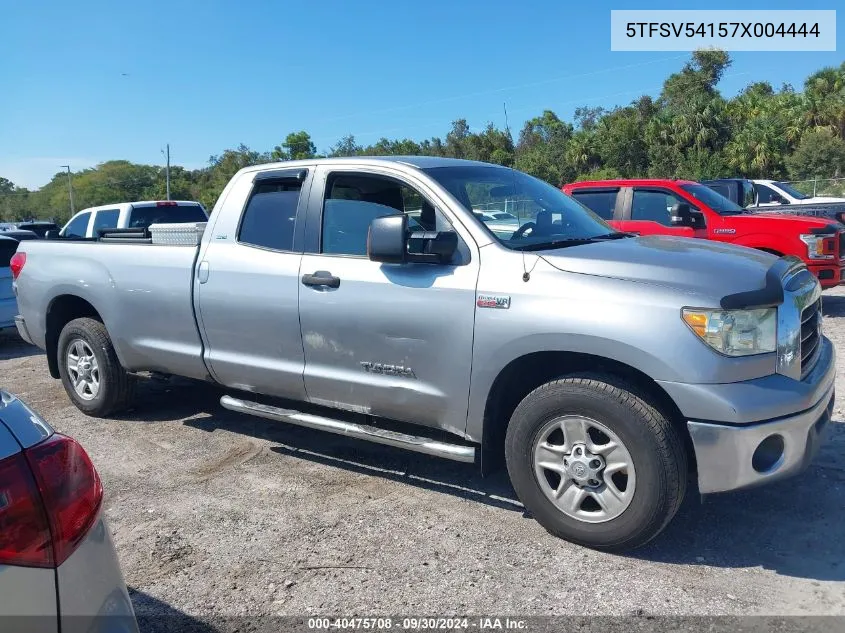 2007 Toyota Tundra Double Cab Sr5 VIN: 5TFSV54157X004444 Lot: 40475708