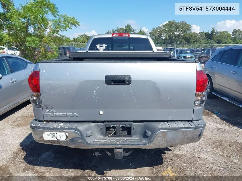 2007 Toyota Tundra Double Cab Sr5 VIN: 5TFSV54157X004444 Lot: 40475708