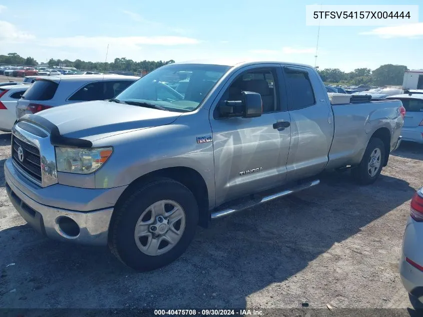 2007 Toyota Tundra Double Cab Sr5 VIN: 5TFSV54157X004444 Lot: 40475708