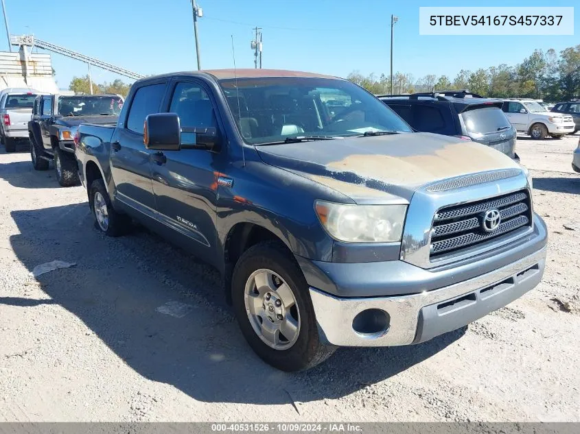 5TBEV54167S457337 2007 Toyota Tundra Sr5 5.7L V8