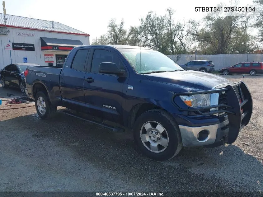 2007 Toyota Tundra Sr5 4.7L V8 VIN: 5TBBT54127S450104 Lot: 40537795