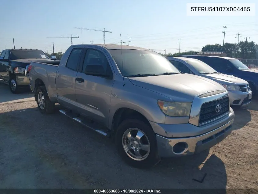 2007 Toyota Tundra Sr5 V6 VIN: 5TFRU54107X004465 Lot: 40553685