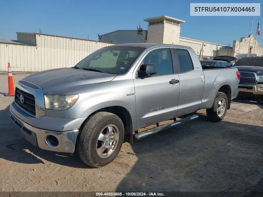 2007 Toyota Tundra Sr5 V6 VIN: 5TFRU54107X004465 Lot: 40553685