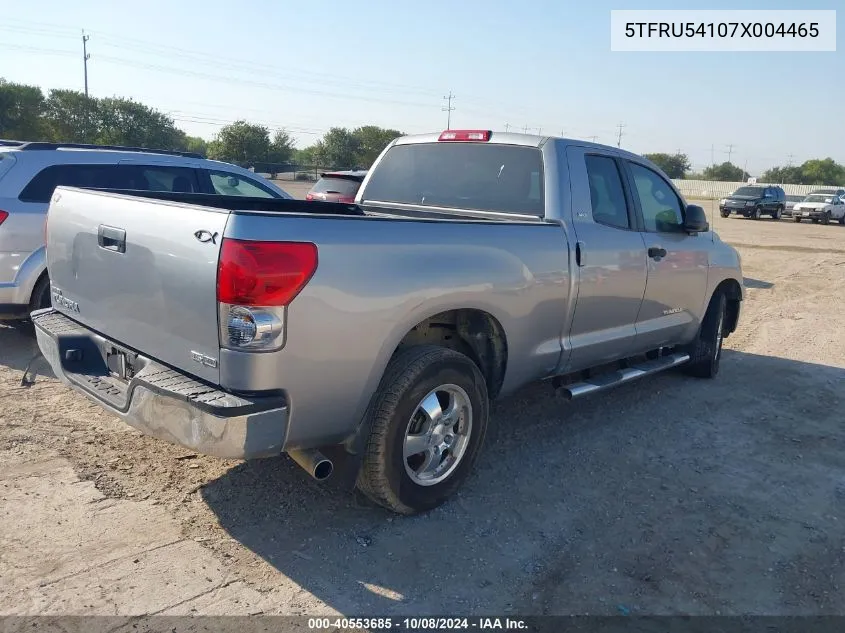 2007 Toyota Tundra Sr5 V6 VIN: 5TFRU54107X004465 Lot: 40553685