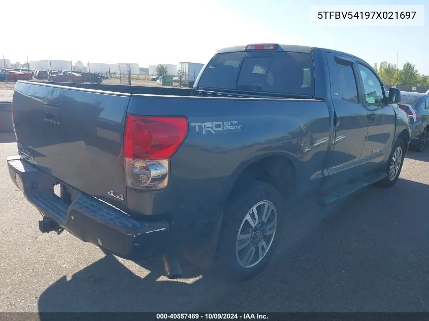 5TFBV54197X021697 2007 Toyota Tundra Sr5 5.7L V8