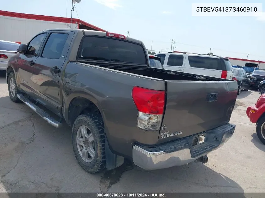 5TBEV54137S460910 2007 Toyota Tundra Sr5 5.7L V8