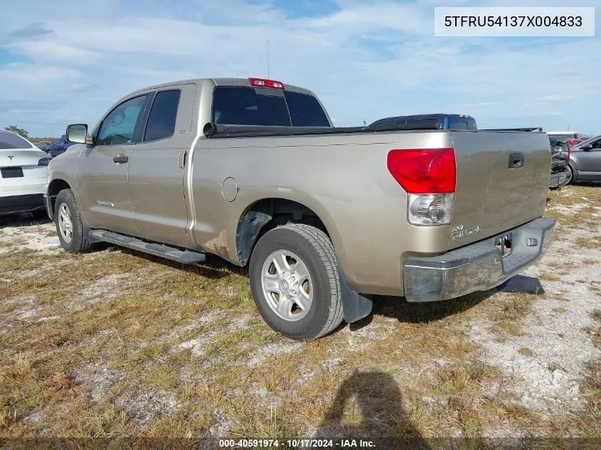 5TFRU54137X004833 2007 Toyota Tundra Sr5 V6