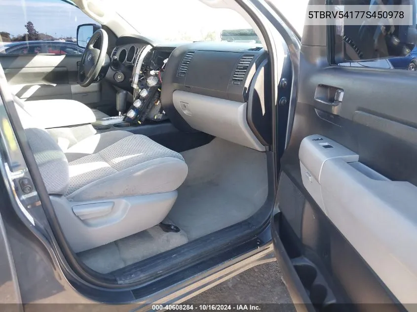 5TBRV54177S450978 2007 Toyota Tundra Sr5 V8