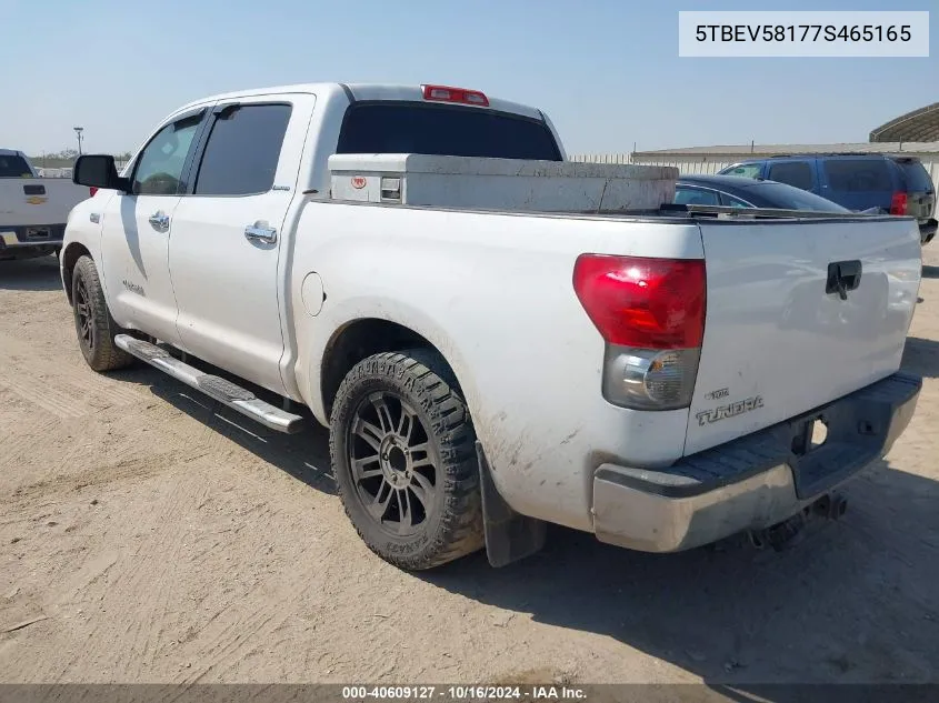 5TBEV58177S465165 2007 Toyota Tundra Limited 5.7L V8