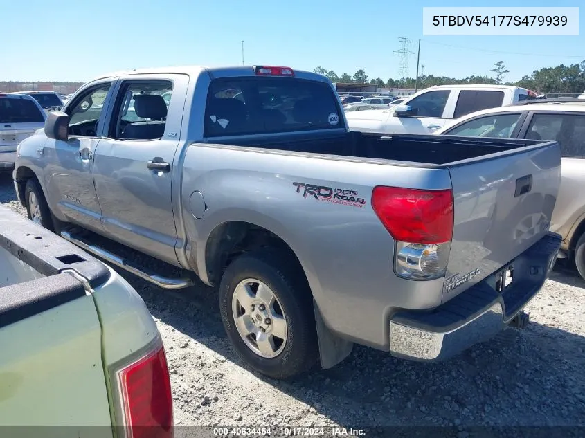 2007 Toyota Tundra Sr5 5.7L V8 VIN: 5TBDV54177S479939 Lot: 40634454