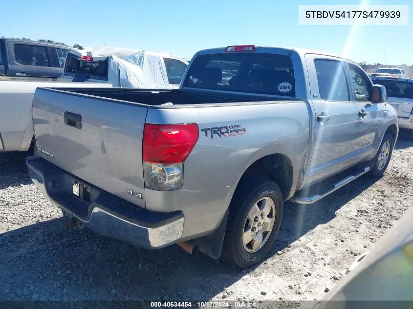 2007 Toyota Tundra Sr5 5.7L V8 VIN: 5TBDV54177S479939 Lot: 40634454