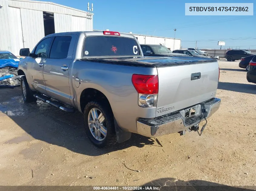 5TBDV58147S472862 2007 Toyota Tundra Limited 5.7L V8