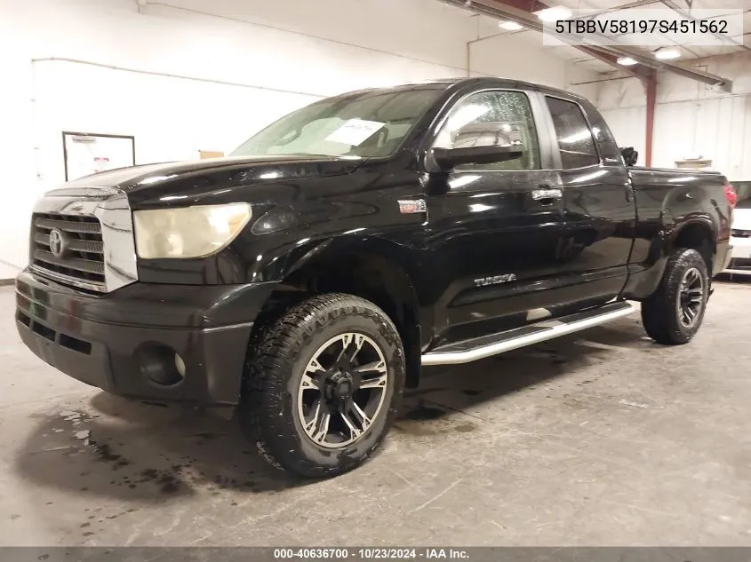 5TBBV58197S451562 2007 Toyota Tundra Limited 5.7L V8