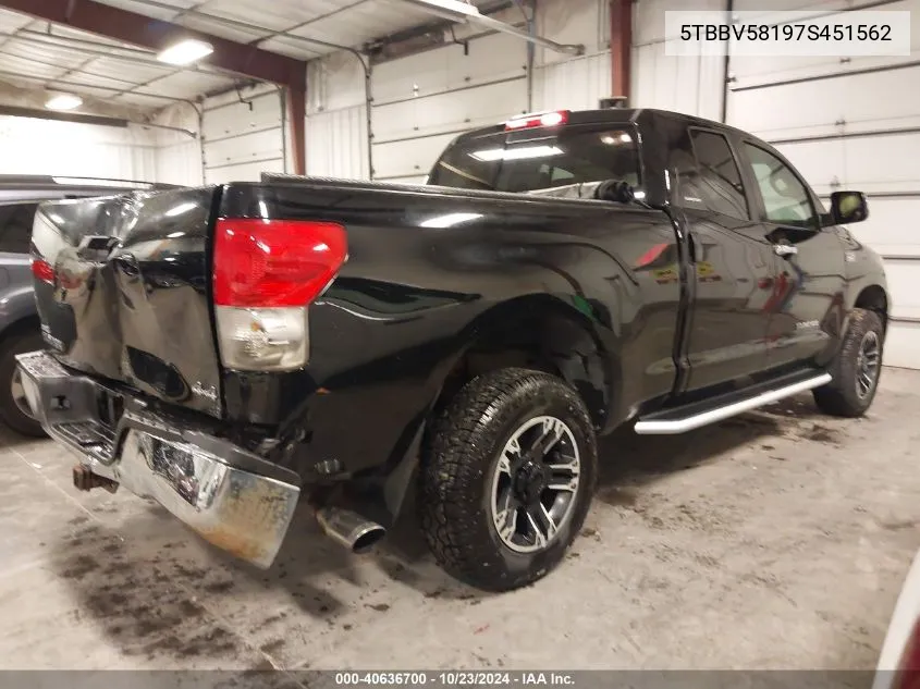 5TBBV58197S451562 2007 Toyota Tundra Limited 5.7L V8