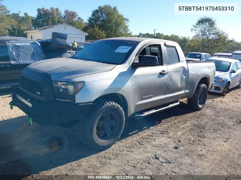 2007 Toyota Tundra Sr5 4.7L V8 VIN: 5TBBT54197S453310 Lot: 40639684