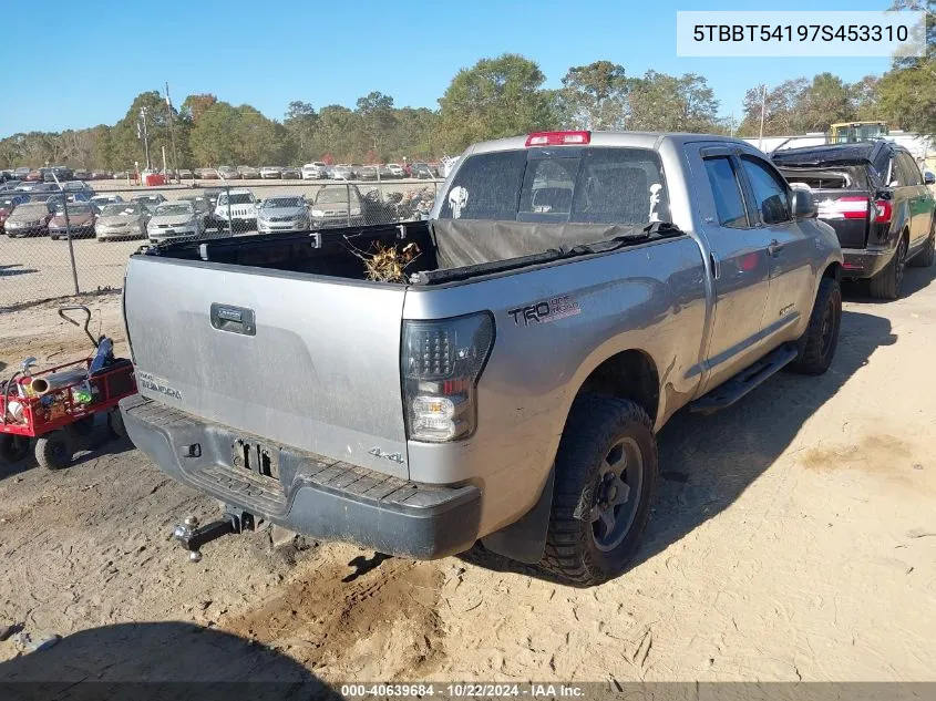 2007 Toyota Tundra Sr5 4.7L V8 VIN: 5TBBT54197S453310 Lot: 40639684