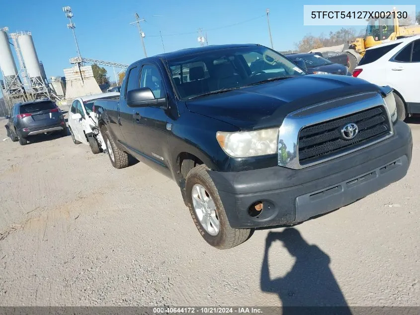 2007 Toyota Tundra Sr5 4.7L V8 VIN: 5TFCT54127X002130 Lot: 40644172