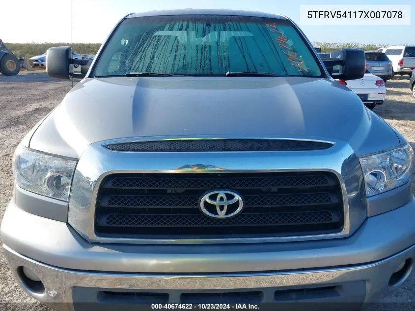 5TFRV54117X007078 2007 Toyota Tundra Sr5 V8