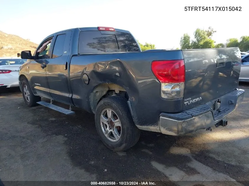 2007 Toyota Tundra Sr5 4.7L V8 VIN: 5TFRT54117X015042 Lot: 40682558