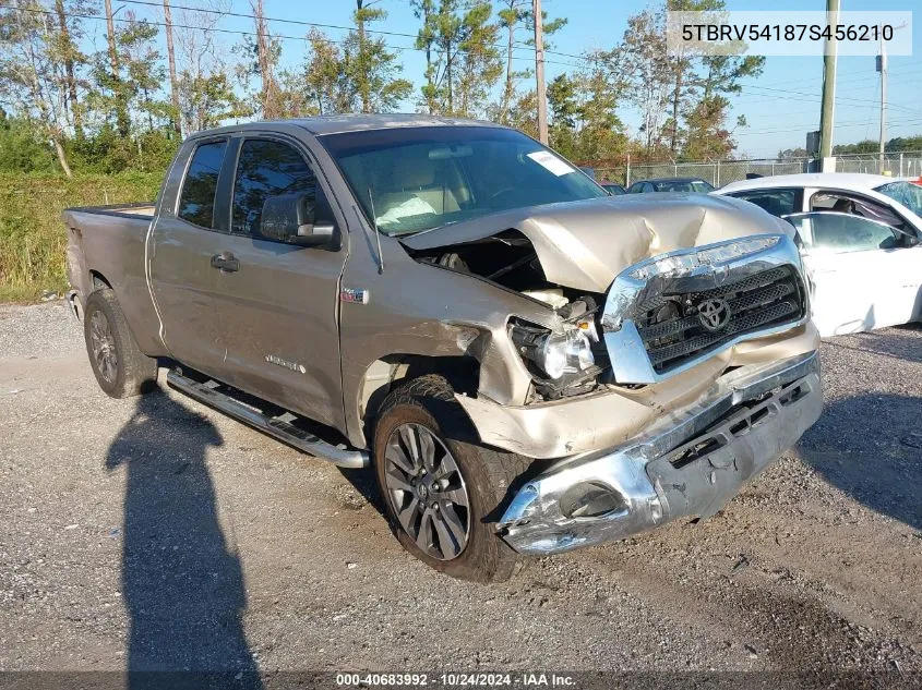 2007 Toyota Tundra Sr5 V8 VIN: 5TBRV54187S456210 Lot: 40683992