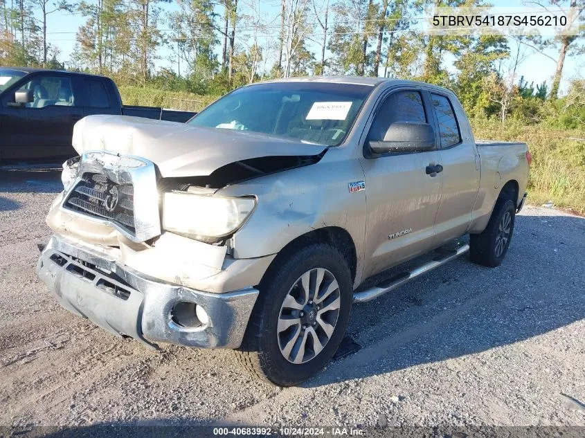 2007 Toyota Tundra Sr5 V8 VIN: 5TBRV54187S456210 Lot: 40683992