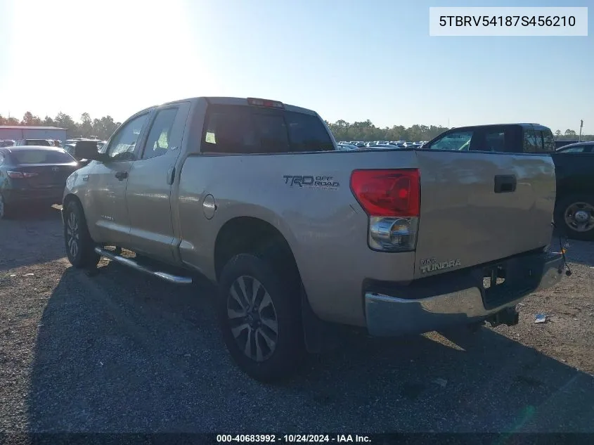 5TBRV54187S456210 2007 Toyota Tundra Sr5 V8