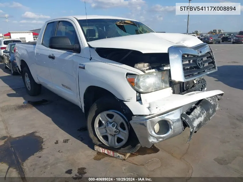 2007 Toyota Tundra Sr5 5.7L V8 VIN: 5TFBV54117X008894 Lot: 40699024