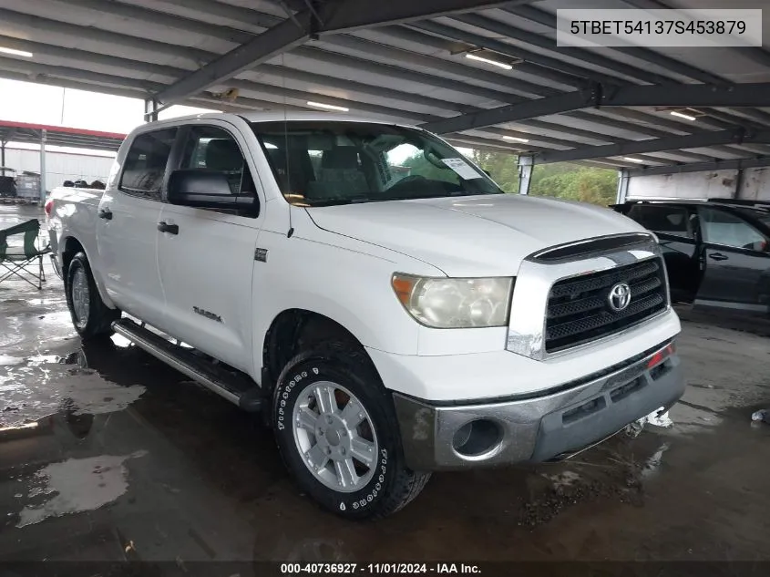 2007 Toyota Tundra Sr5 4.7L V8 VIN: 5TBET54137S453879 Lot: 40736927