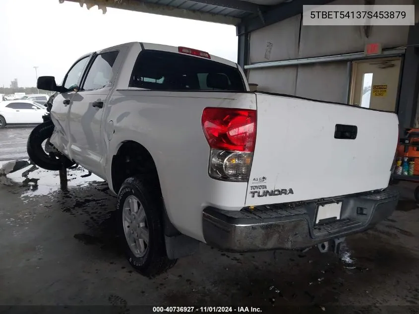 2007 Toyota Tundra Sr5 4.7L V8 VIN: 5TBET54137S453879 Lot: 40736927