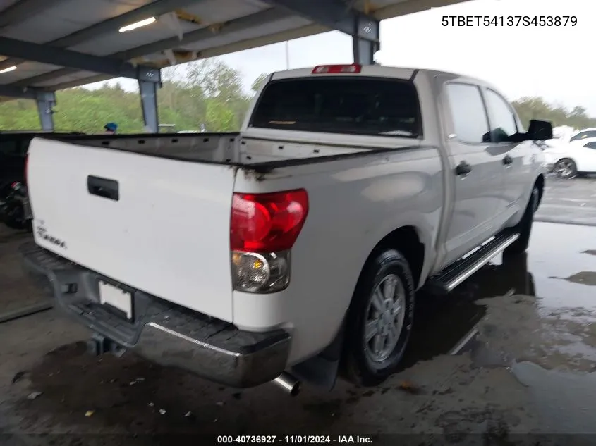 2007 Toyota Tundra Sr5 4.7L V8 VIN: 5TBET54137S453879 Lot: 40736927