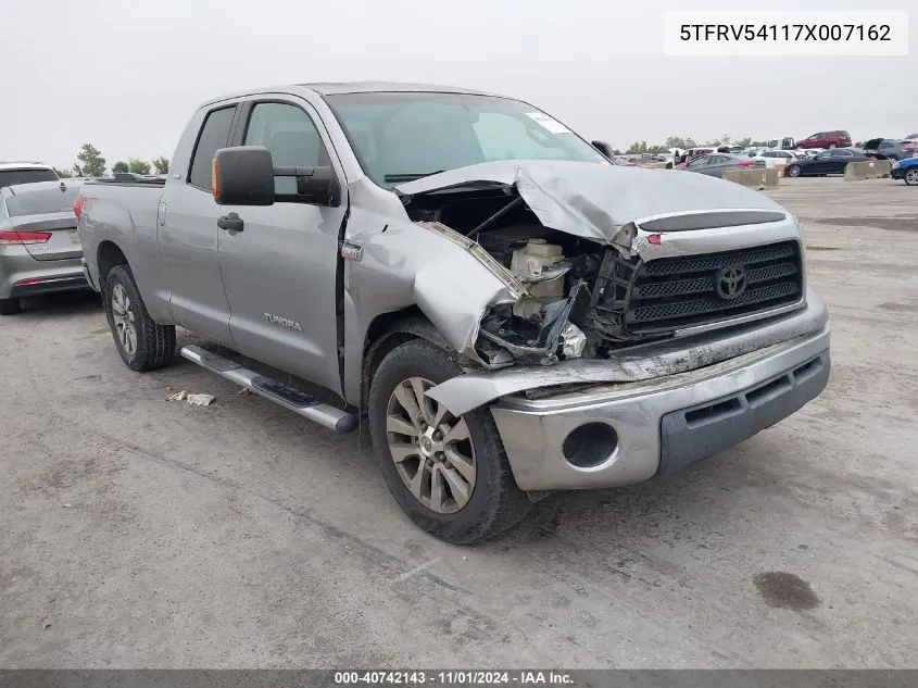 2007 Toyota Tundra Sr5 V8 VIN: 5TFRV54117X007162 Lot: 40742143