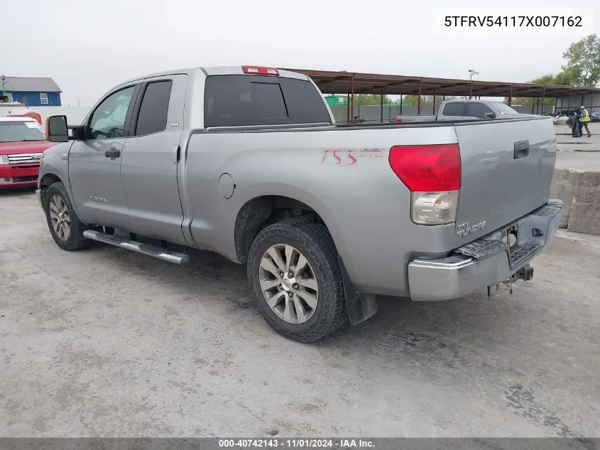 2007 Toyota Tundra Sr5 V8 VIN: 5TFRV54117X007162 Lot: 40742143