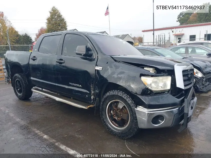 2007 Toyota Tundra Sr5 5.7L V8 VIN: 5TBEV54117S460937 Lot: 40773118