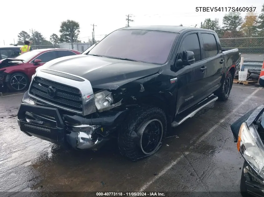 2007 Toyota Tundra Sr5 5.7L V8 VIN: 5TBEV54117S460937 Lot: 40773118