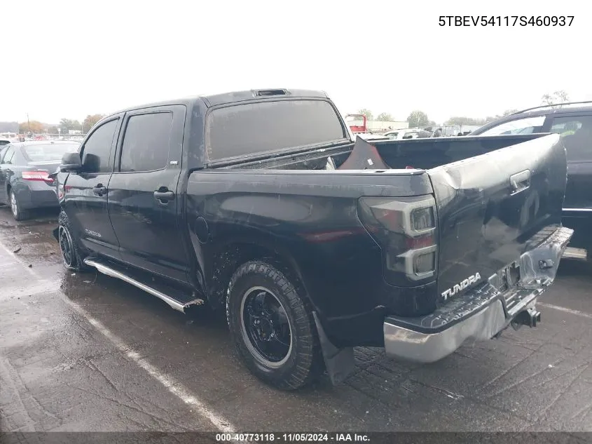 2007 Toyota Tundra Sr5 5.7L V8 VIN: 5TBEV54117S460937 Lot: 40773118