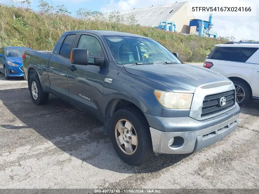 2007 Toyota Tundra Sr5 V8 VIN: 5TFRV54167X024166 Lot: 40775748