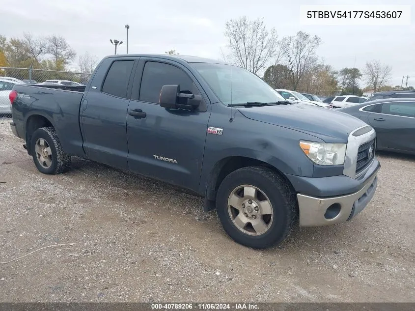 2007 Toyota Tundra Sr5 5.7L V8 VIN: 5TBBV54177S453607 Lot: 40789206