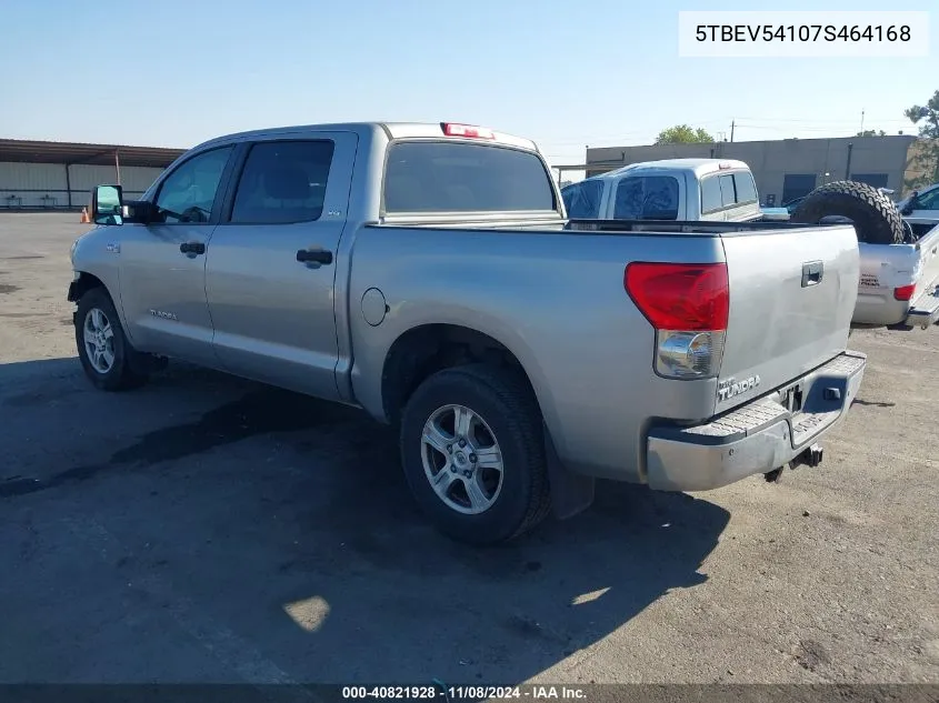 2007 Toyota Tundra Sr5 5.7L V8 VIN: 5TBEV54107S464168 Lot: 40821928