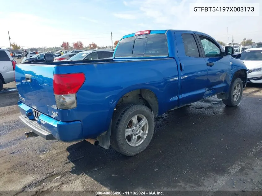 2007 Toyota Tundra Sr5 4.7L V8 VIN: 5TFBT54197X003173 Lot: 40835490