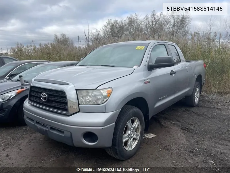 5TBBV54158S514146 2008 Toyota Tundra Double Cab/Double Cab Sr5