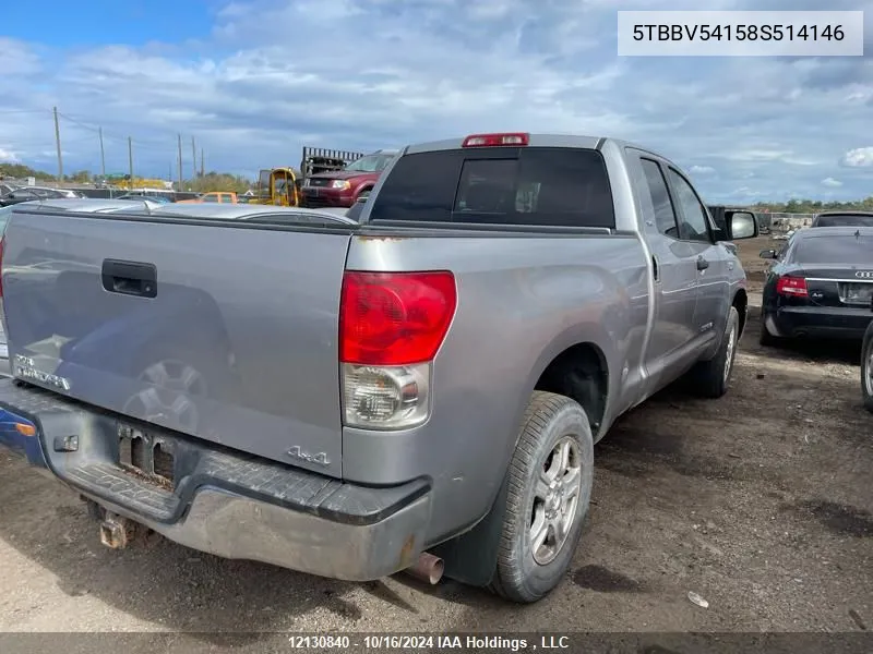 5TBBV54158S514146 2008 Toyota Tundra Double Cab/Double Cab Sr5