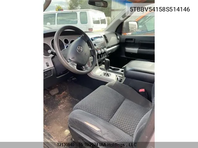 5TBBV54158S514146 2008 Toyota Tundra Double Cab/Double Cab Sr5